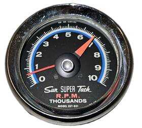Sst-801 1&1 Sst801 Sun Super Tach 10 000 Rpm Blue Model Broken Lens Dated 11-1-80