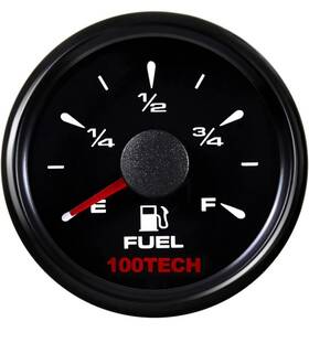 Yb240b 100tech Marine Fuel Gauge For Boat And Car - Diesel Gas Backlit 240-33ohm