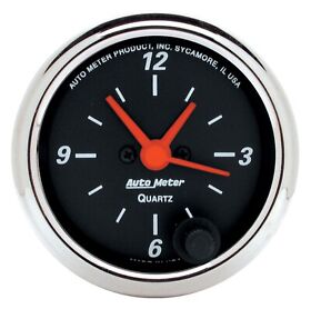 1484 Autometer Designer Black Clock