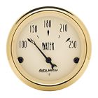 1538 Autometer Golden Oldies Water Temperature Gauge 046074015380