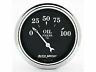 1727 Auto Meter Old Tyme Black Oil Pressure Gauge 046074017278