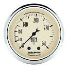 1832 Auto Meter Antique Beige Mechanical Water Temperature Gauge 046074018329