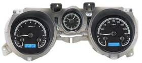 Dd71730108 1971-73 Ford Mustang Dakota Digital Vhx Instrument System Black Alloy Style