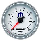 880025 2-1 35 Gauge Mopar Boost Meter Mechanical Auto Psi 16