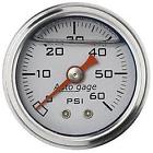 2179 Autometer Autogage Analog Fuel Pressure Gauge Mechanical 046074021794