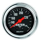 2433 Chrm.mech.water Auto Meter Traditional Chrome Mechanical Water Temperature Gauge 046074024337
