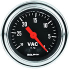 2484 Autometer Traditional Chrome Vacuum Gauge Mechanical 046074024849