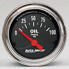 2522 Autometer Traditional Chrome Oil Pressure Gauge Electrical 046074025228 2522 Autometer Traditional Chrome Oil Pressure Gauge Electrical 046074025228
