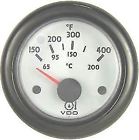 3103157 Vdo Engine Temp Ocean Line White Black Chrome Bezels