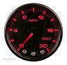 34452 Proparts Voltmeter Volts Black Face Plate Bezel Smoked 34452 Proparts Voltmeter Volts Black Face Plate Bezel Smoked