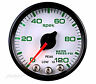345128 Proparts Water Pressure Gauge Psi White Face Plate Black Bez