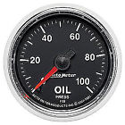 3821 Auto Meter Gs Series Oil Pressure Gauge Mechanical 046074038211
