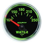 3837 Auto Meter Gs 2-1 16 100 250 F Short Sweep Electric Water Temperature Gau 046074038372