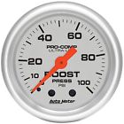 4306 Auto Meter Ultra-lite Mechanical Boost Gauge 046074043062