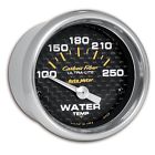 4737 Auto Meter Carbon Fiber Electric Water Temperature Gauge 046074047374
