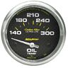4848 Autometer Carbon Fiber Electric Oil Temperature Gauge 046074048487