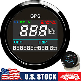 Tlg52n-ebn 52mm Black Lcd Gps Speedometer Odometer Gauge For Boat Motorcycle Waterproof Us Tlg52n-ebn 52mm Black Lcd Gps Speedometer Odometer Gauge For Boat Motorcycle Waterproof Us