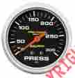 46074054235 5423 Auto Meter Pro-comp Pressure Gauge 2 5 8 Full Sweep Liquid Filled