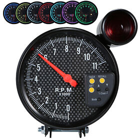 Rjz5787023627411qq 5inch Tachometer Gauge 7 Color Backlit 0-11000 Rpm Meter Shift Light Universal H4n6 Rjz5787023627411qq 5inch Tachometer Gauge 7 Color Backlit 0-11000 Rpm Meter Shift Light Universal H4n6