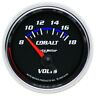 6192 Autometer Cobalt Volts Short Sweep Electric Voltmeter Gauge