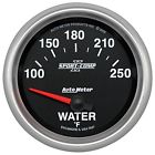 7637 Auto Meter Sport-comp Ii Electric Water Temperature Gauge 046074076374