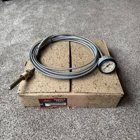 1511421 Ac Vintage Oil Temperature Gauge 1945 Gmc Chris Craft Cream Beige Face Ih Nos