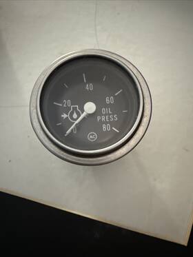 25025308 Ac 6464910 Pg241 1955-59 Chevy/gmc In Line 6 Trucks Oil Pressure Gauge #25025308 Nos