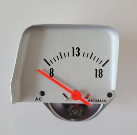 6473265 Acdelco 68-69 Camaro Consolt Voltmeter Gauge With Silver Face
