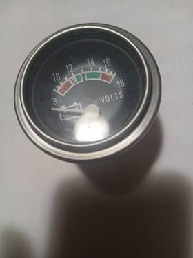 6474388 Acdelco Vm203/6474388 Ac-delco Voltmeter 0-16 Volts 2-16 Inch Mounting Hole Chrome Bezel