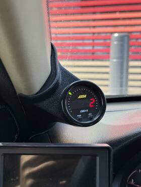 30-0311 Aem 840879024567 X-series Obdii Gauge With Pod Excellent Condition