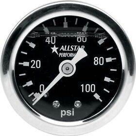 All80206 Allstar Performance Pressure Gauge 0-100 Psi Mechanical Analog All80206 Allstar Performance Pressure Gauge 0-100 Psi Mechanical Analog