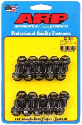 200-1802 Arp Automotive Racing Products Oil Pan Bolt Kit - Hex Head Chromoly Black Oxide Mopar V8 200-1802 Arp Automotive Racing Products Oil Pan Bolt Kit - Hex Head Chromoly Black Oxide Mopar V8