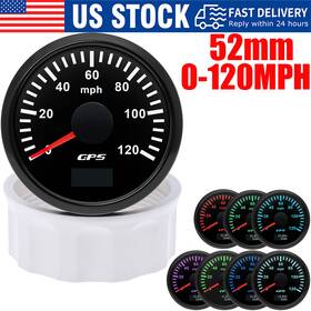 Artilaura Cx6265bus 52mm Black Gps Speedometer 0-120mph Gauge For Motorcycles Boat Car Truck Atv Suv