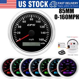 Artilaura Cx8157us 85mm Gps Speedometer 0-160mph Gauge Waterproof For Motorcycles Boat Car Us Stock