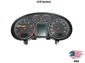 8p0920981n Audi 8p0920951x 06-09 A3 Speedometer Gauge Cluster Fsi Mt 6 Speed