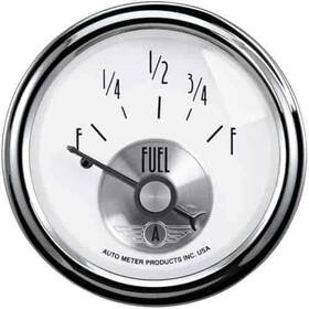 Auto Meter 046074020155 2015 Prestige Pearl 2-1/16 Inch Fuel Level Gauge