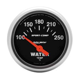 2.3125 Auto Meter 046074134128 3337 Sport-comp Electric Water Temperature Gauge Regular Inch