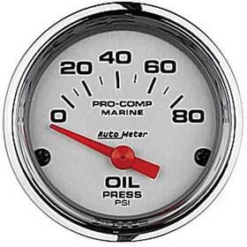 Auto Meter 046074137785 200744-35 Pro-comp Ultra Lite Marine Oil Pressure Gauge Diameter 2-1