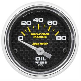 Auto Meter 046074137792 200744-40 Pro-comp Carbon Fiber Marine Oil Pressure Gauge Diameter 2 Auto Meter 046074137792 200744-40 Pro-comp Carbon Fiber Marine Oil Pressure Gauge Diameter 2
