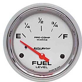Auto Meter 046074142475 200761-35 Pro-comp Ultra Lite Marine Fuel Level Gauge Diameter 2-5/8