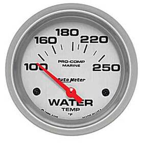 Auto Meter 046074142529 200763-33 Pro-comp Ultra Lite Marine Water Temperature Gauge Diameter