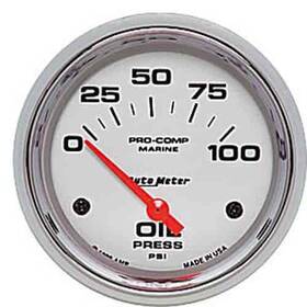 Auto Meter 099998638081 200759-35 Pro-comp Ultra Lite Marine Oil Pressure Gauge Diameter 2-5