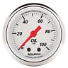 1321 Auto Meter Arctic White Mechanical Oil Pressure Gauge