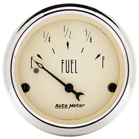 1817 Auto Meter Antique Beige Fuel Level Gauge