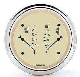 1824 Auto Meter Antique Beige Dual Gauge