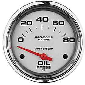 Auto Meter 200747-35 Pro-comp Ultra Lite Marine Oil Pressure Gauge Diameter 2-5 Auto Meter 200747-35 Pro-comp Ultra Lite Marine Oil Pressure Gauge Diameter 2-5