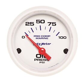 200758 Auto Meter Marine Electric Oil Pressure Gauge 200758 Auto Meter Marine Electric Oil Pressure Gauge