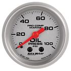 Auto Meter 200790-33 Marine Mechanical Oil Pressure Gauge