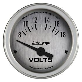 8-18v Auto Meter 2380 Gage Series 2-1/16inch Voltmeter Gauge