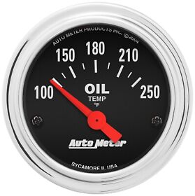 2542 Auto Meter Traditional Electric Gauge For Fuel Level With Black Dial Face